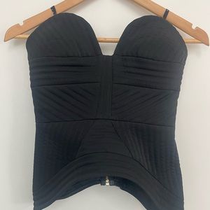 Structured Black Bustier